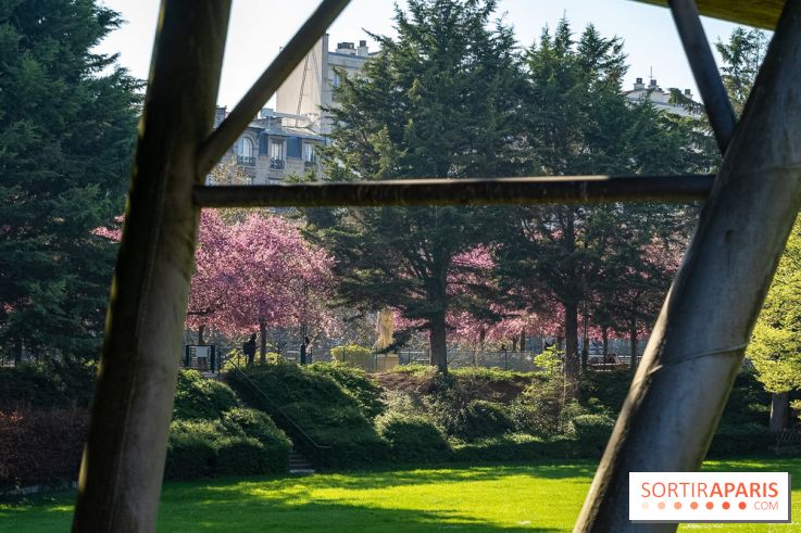 Les pommiers et cerisiers en fleurs du Jardin de Reuilly, Parc de Reuilly à Paris 12e - photos