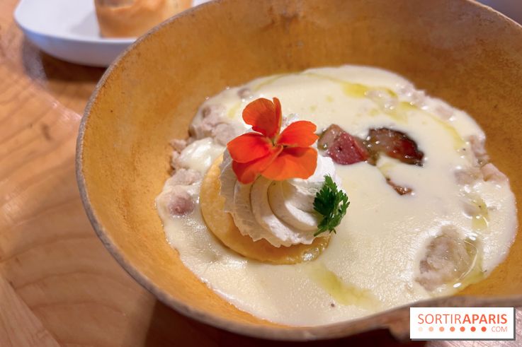 Leriche - Velouté d'igname, porc boucané