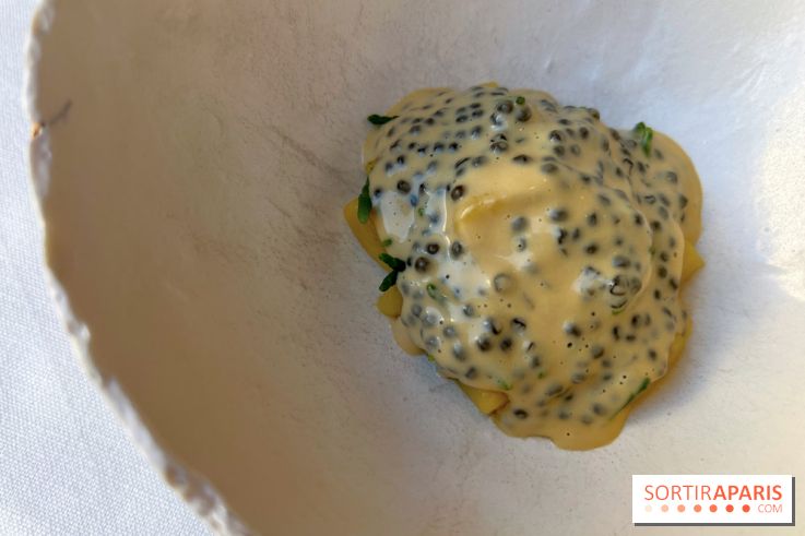 Alliance - Gnocchis de pommes de terre, salicorne, sauce réduite au vin blanc, caviar Osciètre 