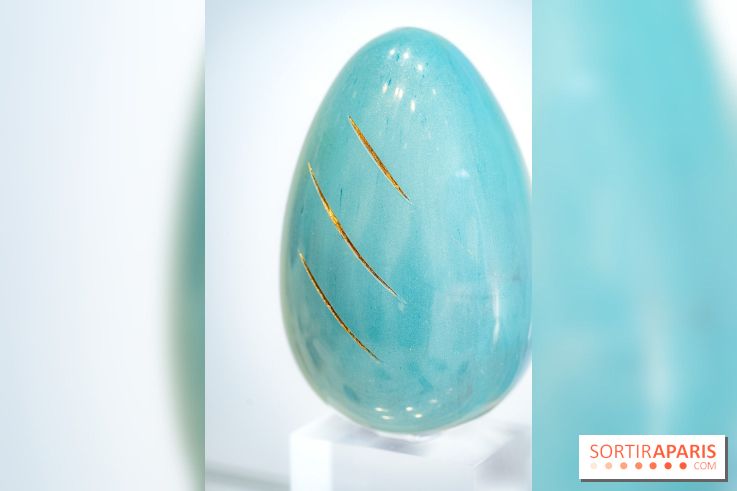 Oeufs et chocolats de Pâques de Jade Génin 2026 spécial renaissance des femmes - photos - bleu