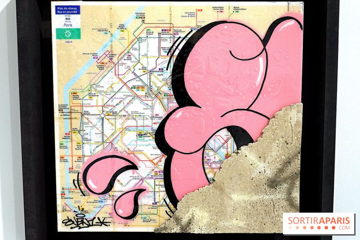 BON PLAN, l'expo de street art autour du plan de métro à Paris - nos photos