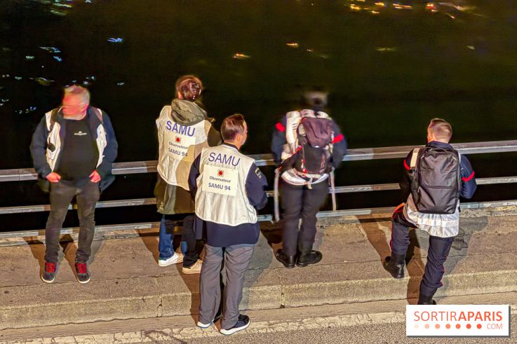Simulation géante des pompiers de Paris sur les quais parisiens
