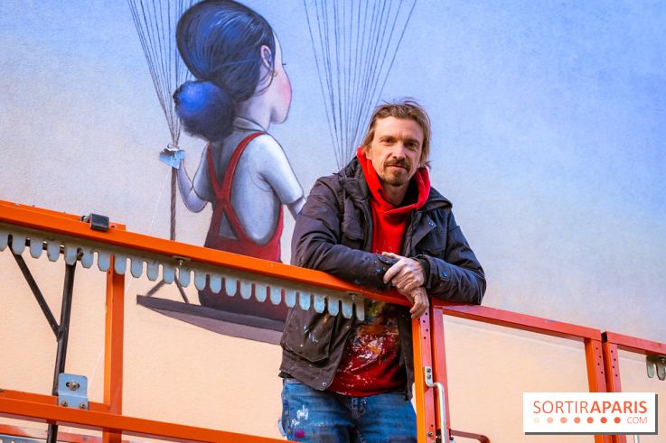 Seth et sa nouvelle fresque street-art XXL  Paris 13e - photos - A7200155