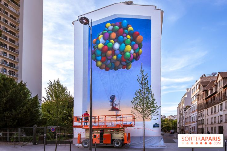Seth et sa nouvelle fresque street-art XXL  Paris 13e - photos - A7200152