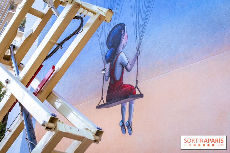 Seth et sa nouvelle fresque street-art XXL  Paris 13e - photos - A7200123