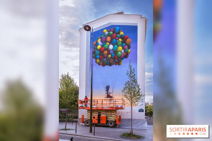 Seth et sa nouvelle fresque street-art XXL  Paris 13e - photos - A7200149