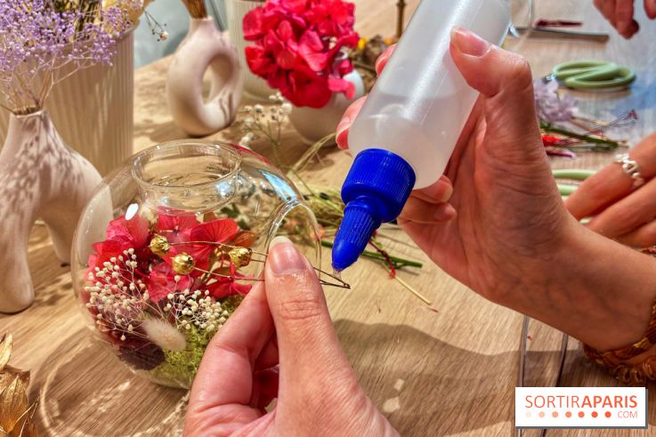 Atelier bougeoir fleurs séchées