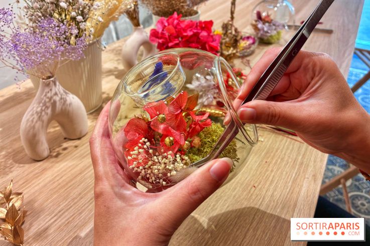 Atelier bougeoir fleurs séchées