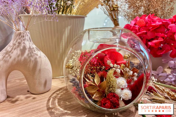 Atelier bougeoir fleurs séchées