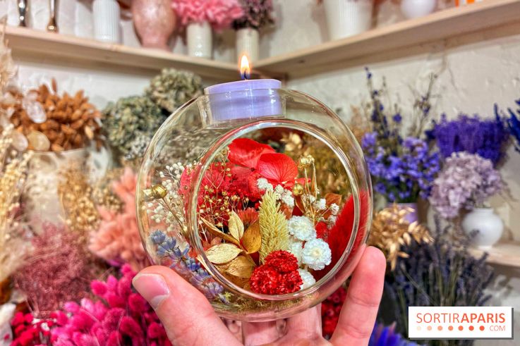 Atelier bougeoir fleurs séchées