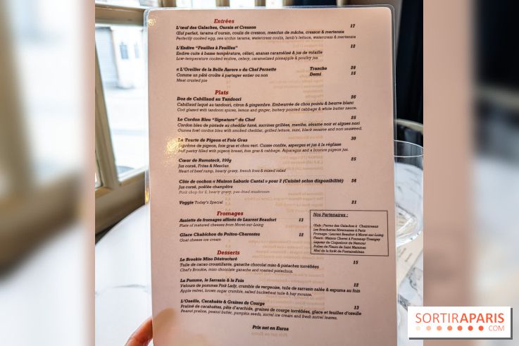 L'Orée des Sablons, restaurant à Fontainebleau - photos - menu - carte