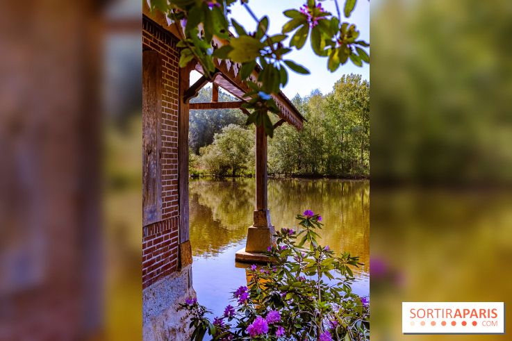 La réserve Naturelle des Etangs de Bonnelles, son pont kiosque, temple de l'amour et ses trésors