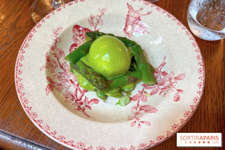 L'Auberge des Crus - Oeuf mollet, asperges vertes