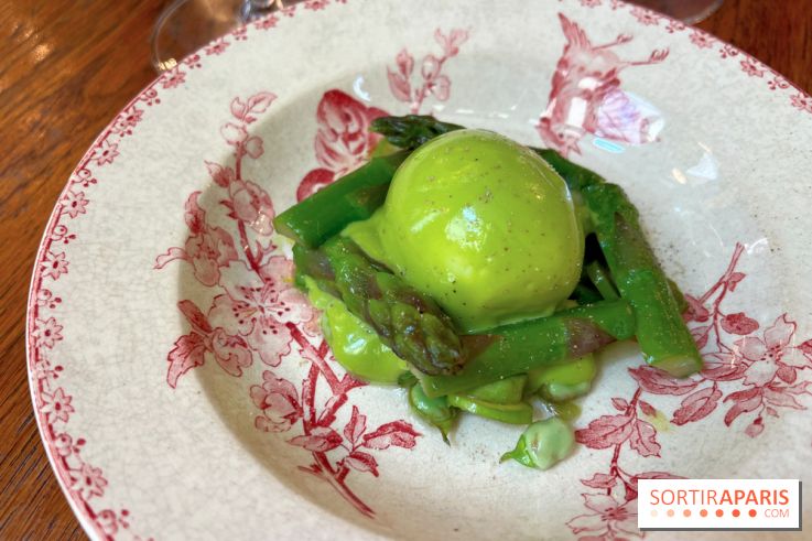 L'Auberge des Crus - Oeuf mollet, asperges vertes