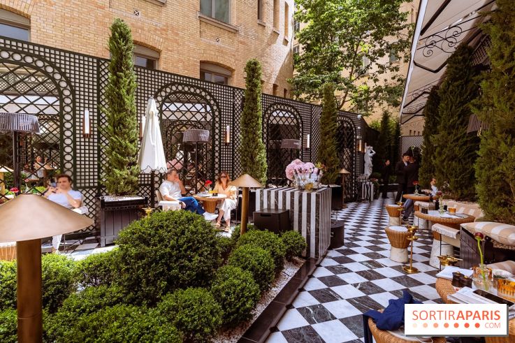 La terrasse jardin du Sax Hotel avec piscine - les photos