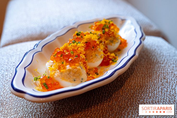 Maison Roland restaurant au Shanghai-La Paris, oeufs mimosa