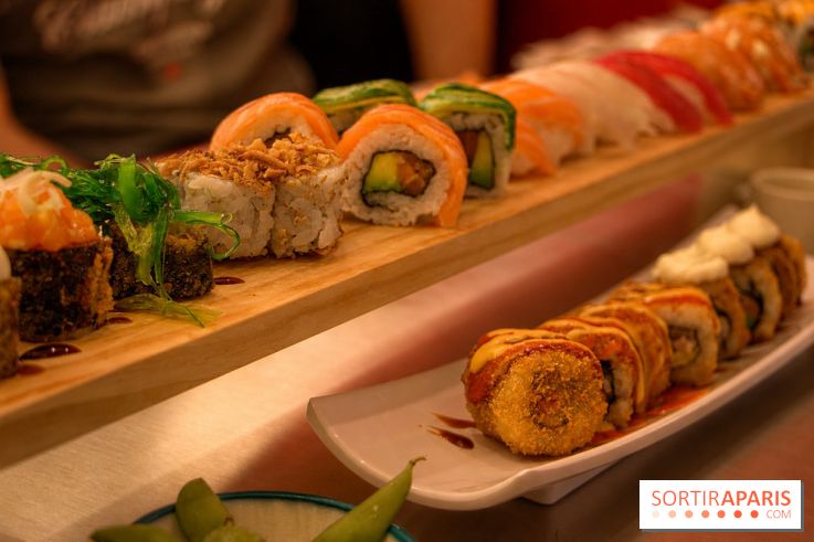 Sushi Mina : assortiment de makis et sushis colorés