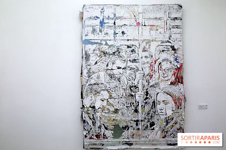 Vhils : nos photos de son exposition à la galerie Danysz à Paris - Seth Expo 4
