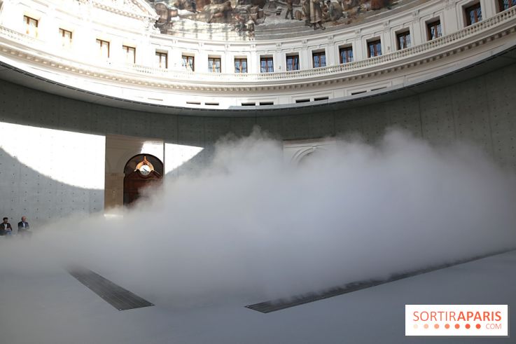 Fujiko Nakaya : nos photos de sa sculpture de brouillard à voir à la Bourse de Commerce