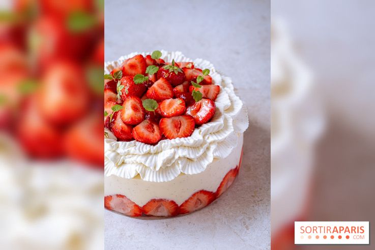 Les pâtisseries de Nour Kandler, la collection estivale en photos - fraisier