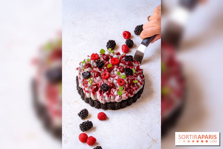 Les pâtisseries de Nour Kandler, la collection estivale en photos - sésame fruits rouges