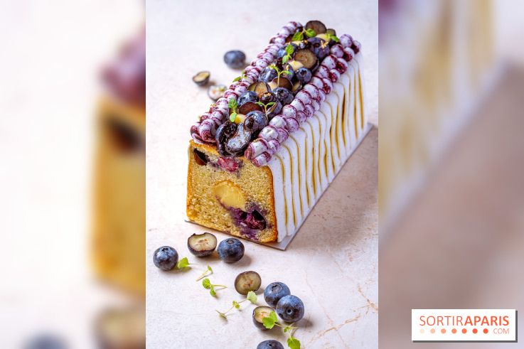 Les pâtisseries de Nour Kandler, la collection estivale en photos - cake myrtilles citron