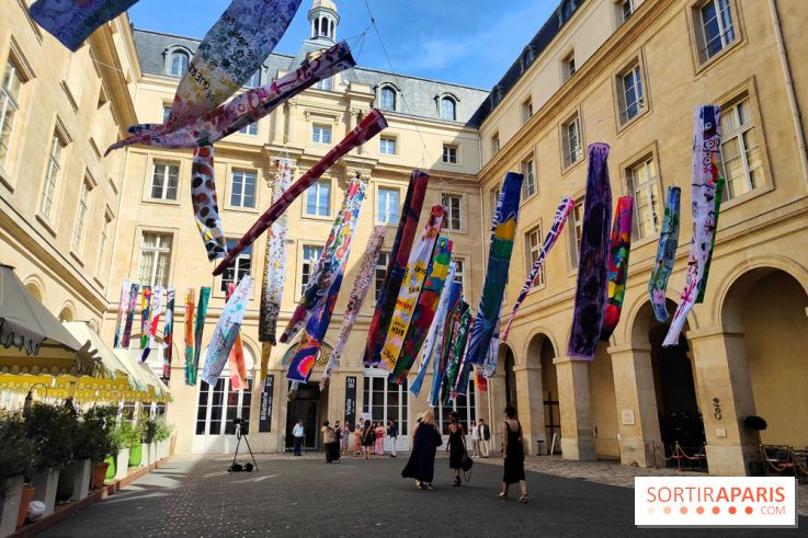 Des Genki-nobori dans le ciel de l'Hôtel de la Marine : une installation colorée à voir gratuitement