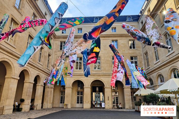 Des Genki-nobori dans le ciel de l'Hôtel de la Marine : une installation colorée à voir gratuitement