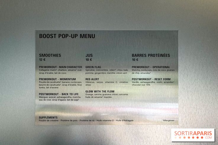 Pop-up Techwear Balenciaga, boissons wellness place des Vosges
