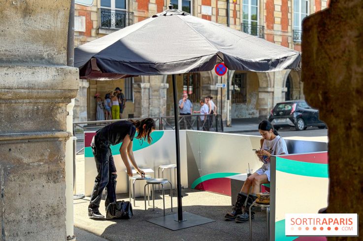 Pop-up Techwear Balenciaga, boissons wellness place des Vosges