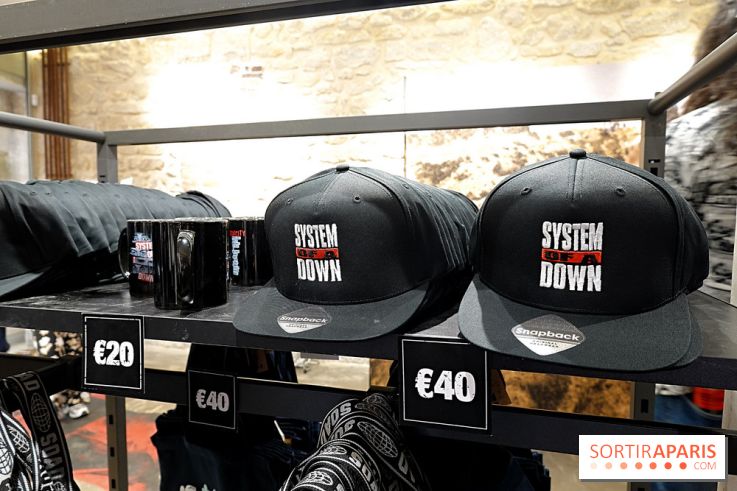 Pop-up store System of a Down à Paris - nos photos