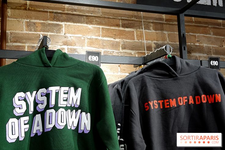 Pop-up store System of a Down à Paris - nos photos