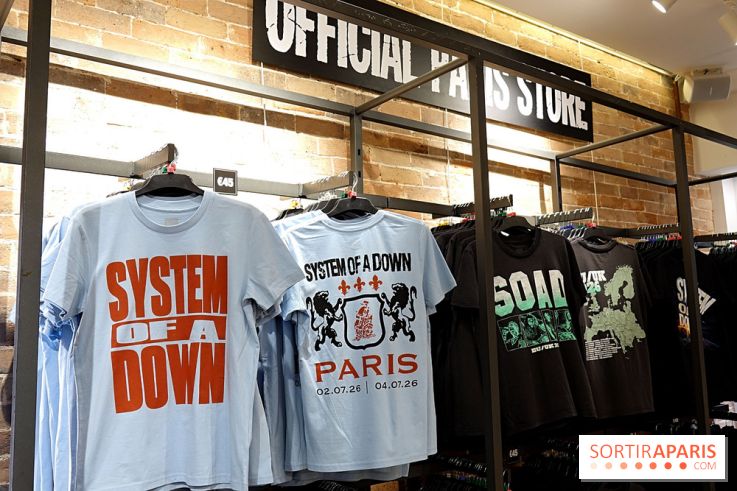 Pop-up store System of a Down à Paris - nos photos