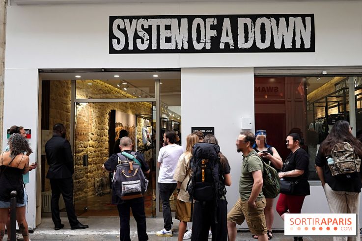 Pop-up store System of a Down à Paris - nos photos