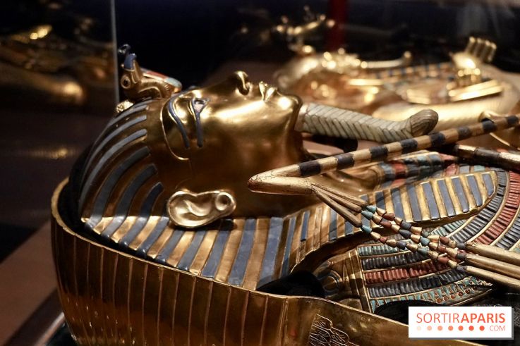 Détail du sarcophage de Toutânkhamon - Toutankhamon : son tombeau et ses trésors