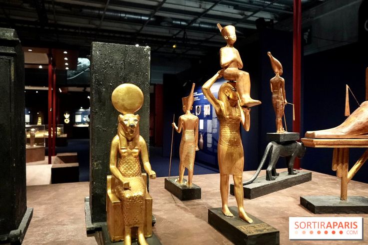 Statues protectrices autour de Toutânkhamon - Toutankhamon : son tombeau et ses trésors