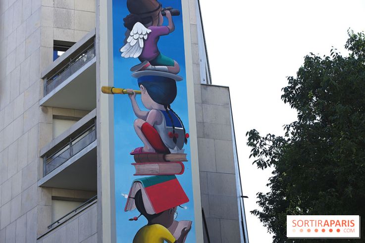 Seth, nos photos de sa nouvelle fresque monumentale à admirer dans le 19e à Paris - Seth 2