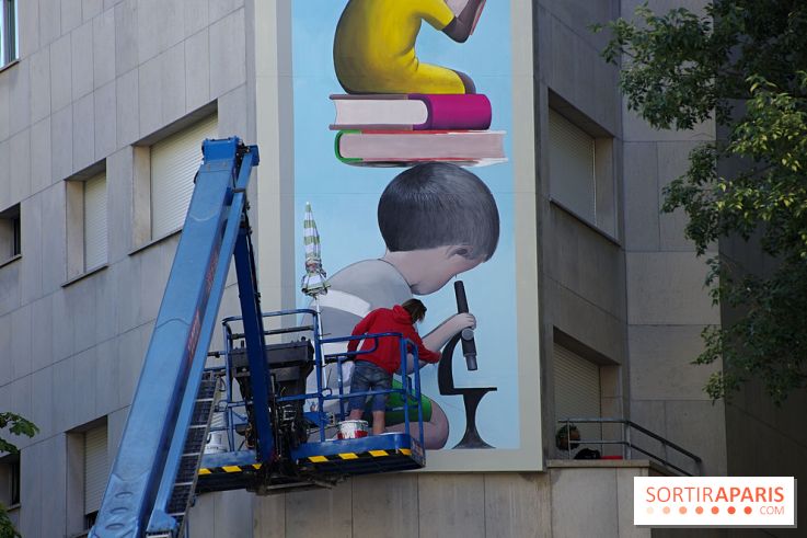 Seth, nos photos de sa nouvelle fresque monumentale à admirer dans le 19e à Paris - Seth 7