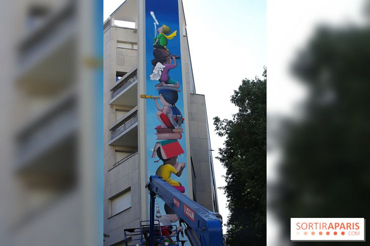 Seth, nos photos de sa nouvelle fresque monumentale à admirer dans le 19e à Paris - Seth 11