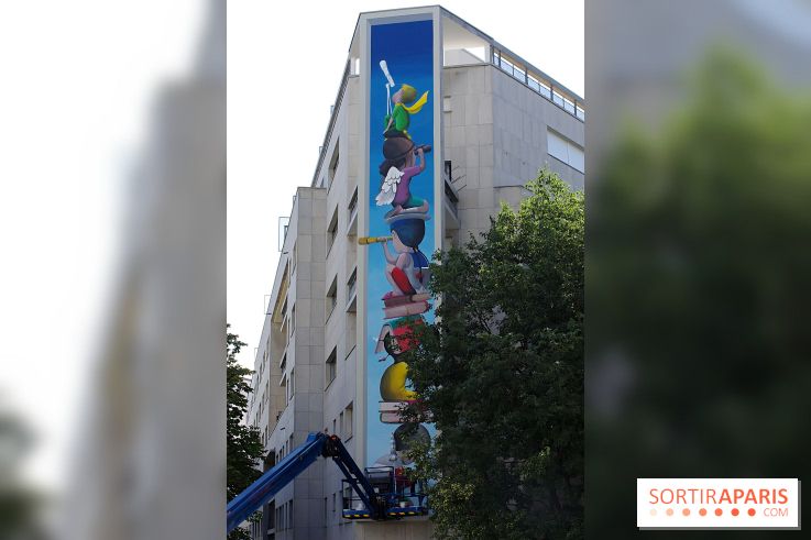 Seth, nos photos de sa nouvelle fresque monumentale à admirer dans le 19e à Paris - Seth 12