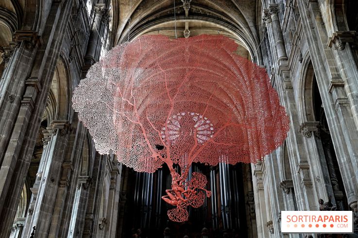 Lydie Arickx : nos photos de son installation à l'église Saint-Eustache