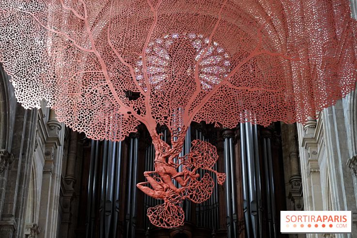 Lydie Arickx : nos photos de son installation à l'église Saint-Eustache