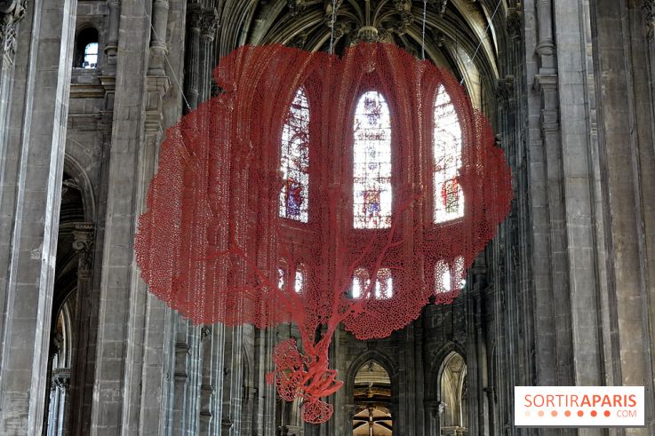 Lydie Arickx : nos photos de son installation à l'église Saint-Eustache