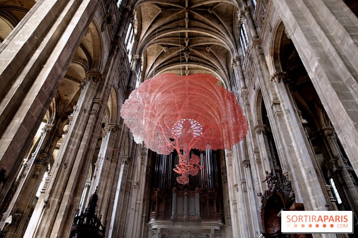 Lydie Arickx : nos photos de son installation à l'église Saint-Eustache