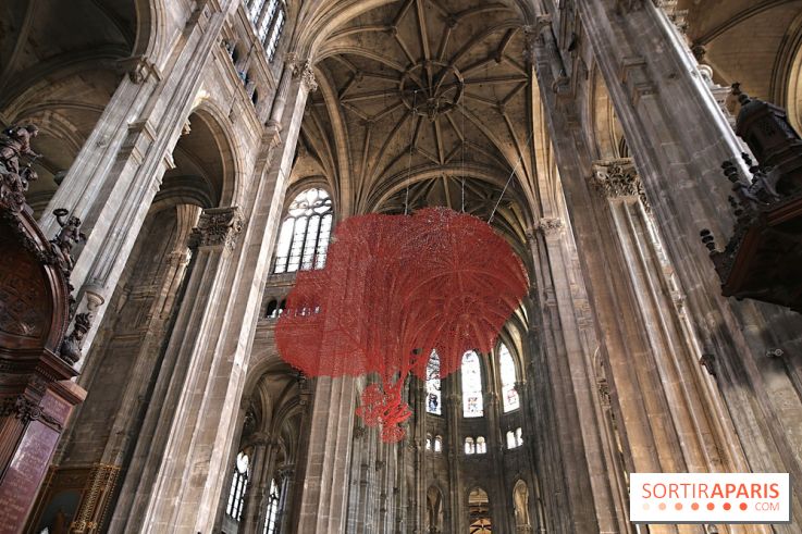 Lydie Arickx : nos photos de son installation à l'église Saint-Eustache