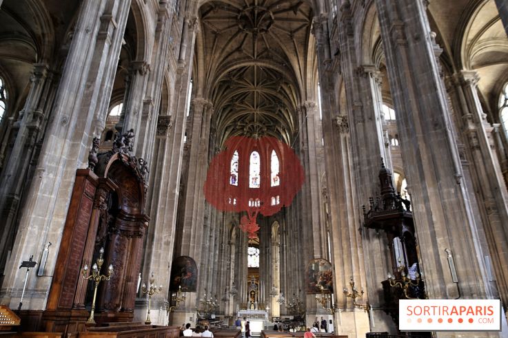 Lydie Arickx : nos photos de son installation à l'église Saint-Eustache