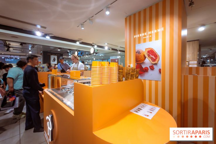 Pierre Hermé ouvre un pop up éphémère aux Galeries Lafayette avec des brioches glacées - nos photos