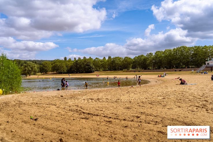 Île de loisirs du Val de Seine dans les Yvelines, plage, baignade et activités - photos