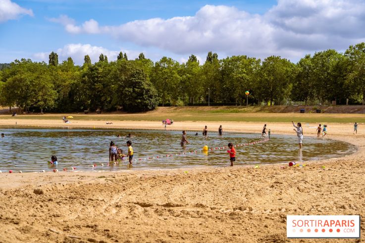 Île de loisirs du Val de Seine dans les Yvelines, plage, baignade et activités - photos