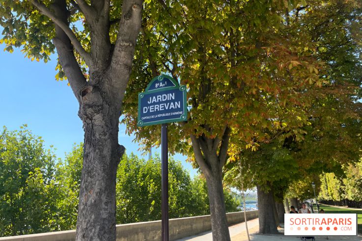 Le Jardin d’Erevan, un coin tranquille le long des quais de Seine
